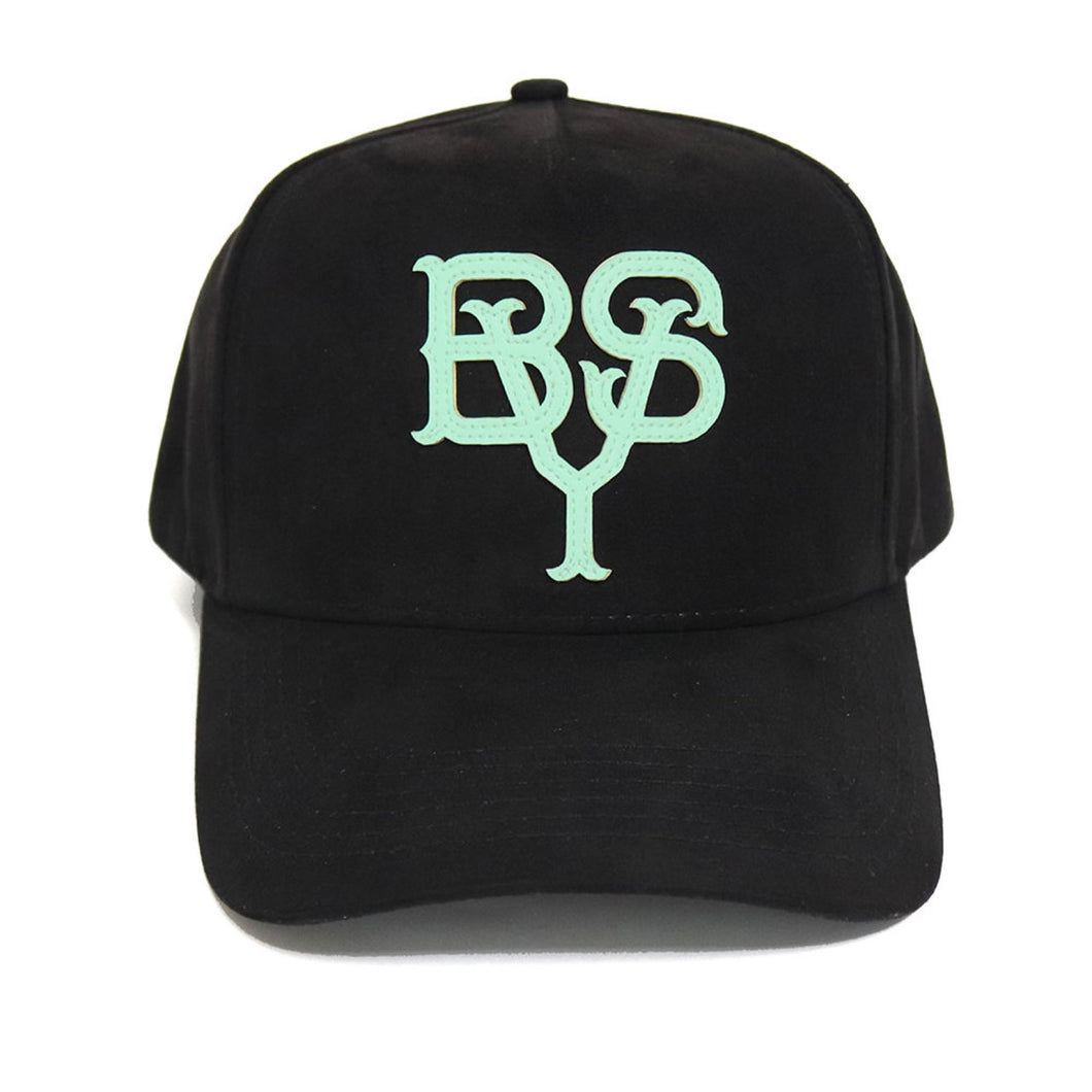 BYS Tiffany/Black Suede Hat